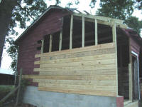 Equine Kingdom - Nice new planks on the barn