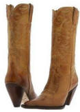 Western cowgirl boots - brown